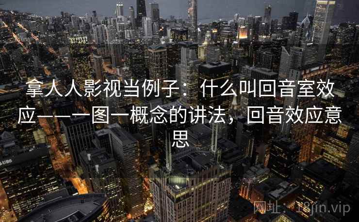 拿人人影视当例子：什么叫回音室效应——一图一概念的讲法，回音效应意思