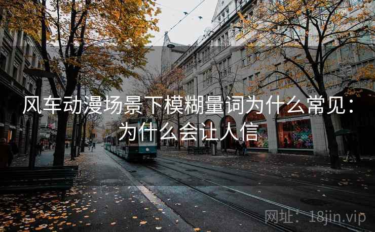 风车动漫场景下模糊量词为什么常见：为什么会让人信